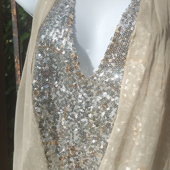 Robbi & Nikki sexy sleeveless sparkly tank top extra small XS - Picture 5 of 9